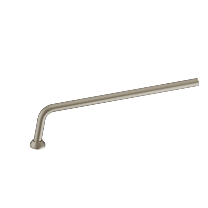 Product Cut out image of the Burlington Brushed Nickel P Trap Connection Pipe